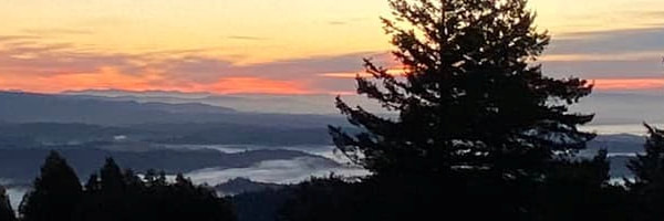 Sunset view, Bonny Doon, pacific ocean, Santa Cruz Mountains, Bonny Doon, Santa Cruz, California