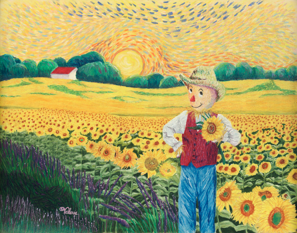 sunflowers, Va;erie Grischy, pastels, pastel paintings, nature paintings, Bonny Doon, artist, DoonArt Tour, Santa Cruz, California